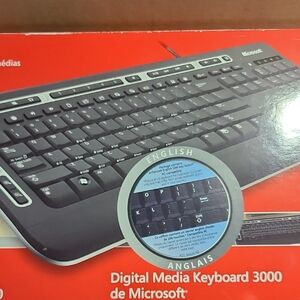 Microsoft Black and Gray Digital Keyboard